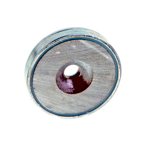 J.W. Winco J.W. Winco Retaining Magnet Assembly Disc-Shape w/ Countersunk Thru Hole, .63" Dia, Steel 50.4-HF-16 - main